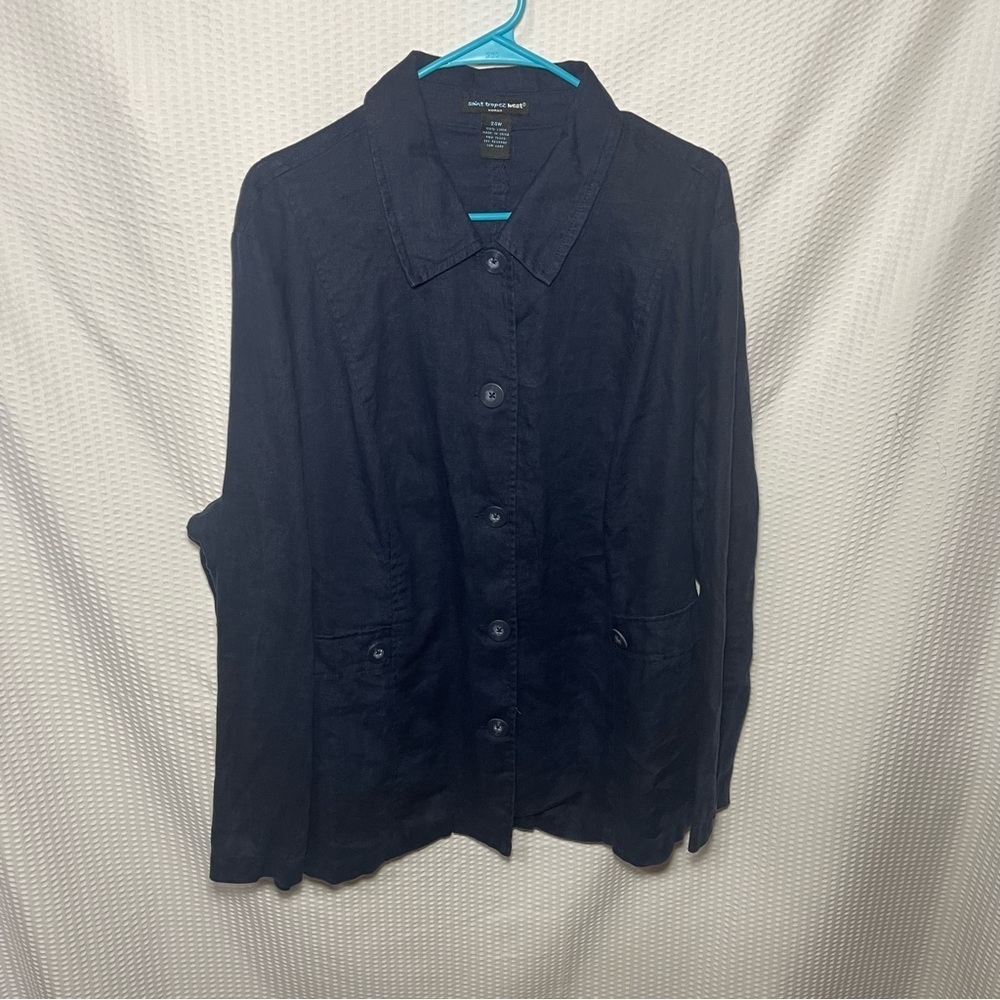 Saint Tropez West 24W Button Down Long Sleeve Shirt